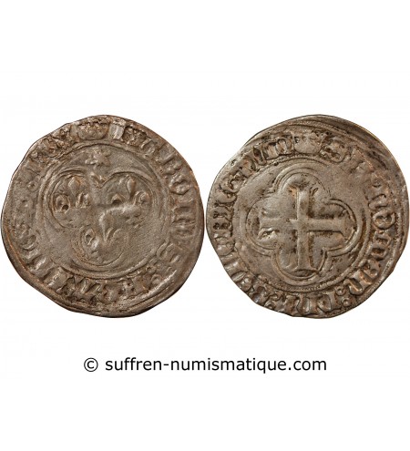 CHARLES VIII - BLANC AU SOLEIL 1483 / 1498 ROUEN