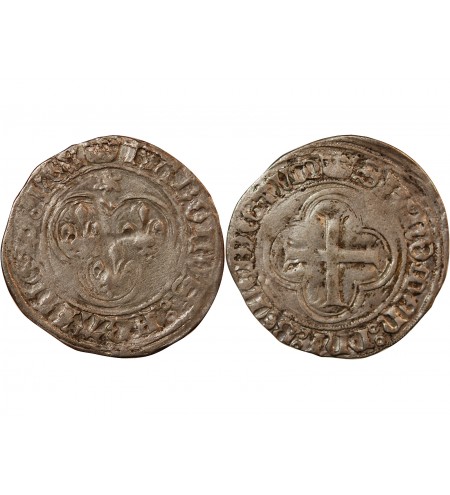 CHARLES VIII - BLANC AU SOLEIL 1483 / 1498 ROUEN