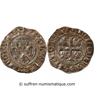 CHARLES VI - BLANC GUENAR 1380 / 1422 ATELIER INDÉTERMINÉ