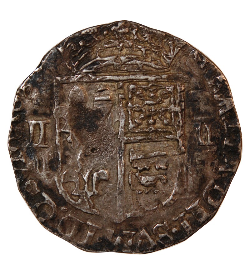 LOUIS XIII - 1/8 ECU ARGENT DE BEARN DATE ILLISIBLE