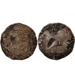 LOUIS XIII - 1/8 ECU ARGENT DE BEARN DATE ILLISIBLE 2