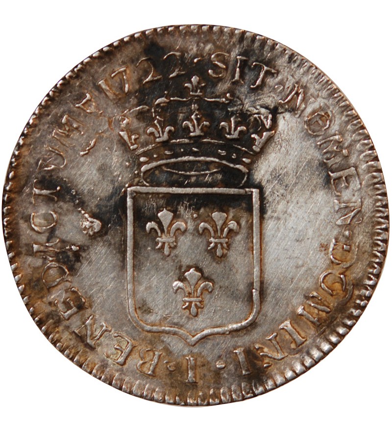 LOUIS XV﻿ - 1/3 ECU DE FRANCE 1722 I LIMOGES - Réformation