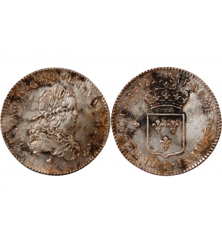 LOUIS XV﻿ - 1/3 ECU DE FRANCE 1722 I LIMOGES - Réformation