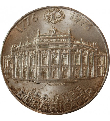 AUTRICHE, BURGTHEATER - 100 SCHILLING ARGENT 1976