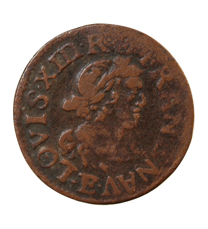 LOUIS XIII - DOUBLE TOURNOIS 1639 E TOURS