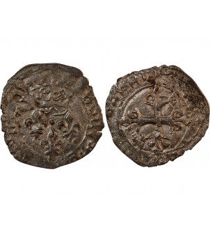 CHARLES VI﻿ LE FOU - GROS DIT "FLORETTE" 1380 /1422 ATELIER INDÉTERMINÉ 2