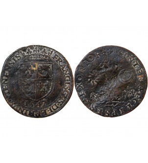 DAUPHINÉ, FRANÇOIS II – JETON 1547 RARE 2