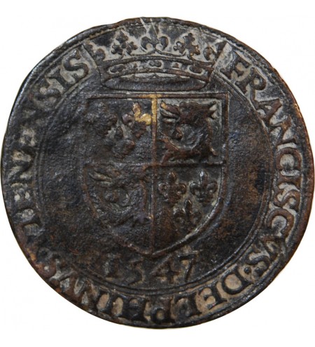 DAUPHINÉ, FRANÇOIS II – JETON 1547 RARE