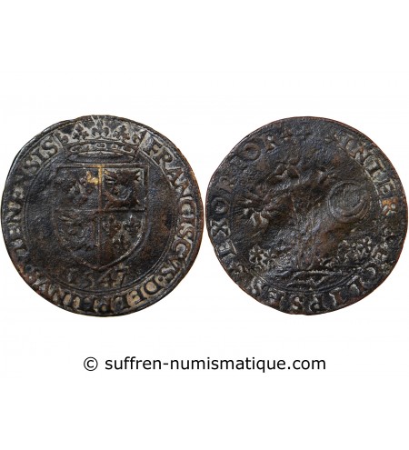 DAUPHINÉ, FRANÇOIS II – JETON 1547 RARE