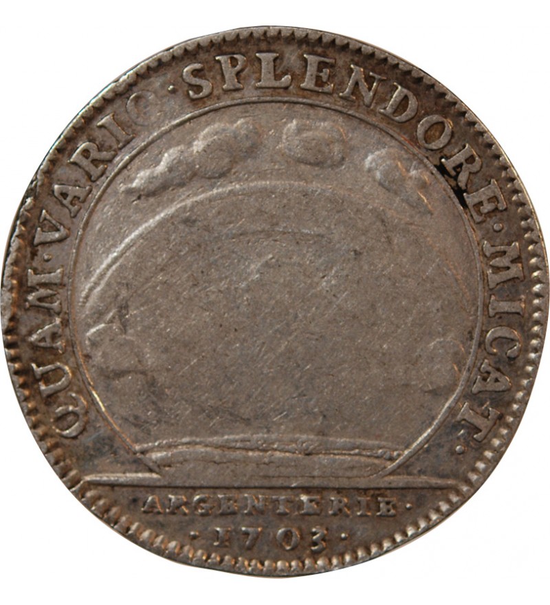ARGENTERIE, LOUIS XIV - JETON ARGENT 1703