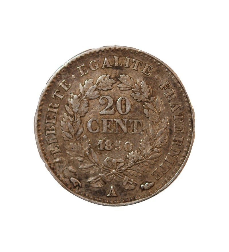 CERES - 20 CENTIMES ARGENT 1850 A PARIS