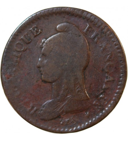 DUPRE - DECIME AN 5 A PARIS - Surfrappe du 2 décimes