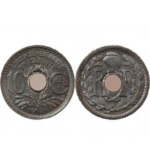 LINDAUER - 10 CENTIMES 1945 C CASTELSARRASIN 2