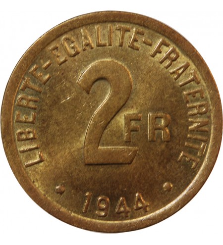 FRANCE LIBRE - 2 FRANCS 1944