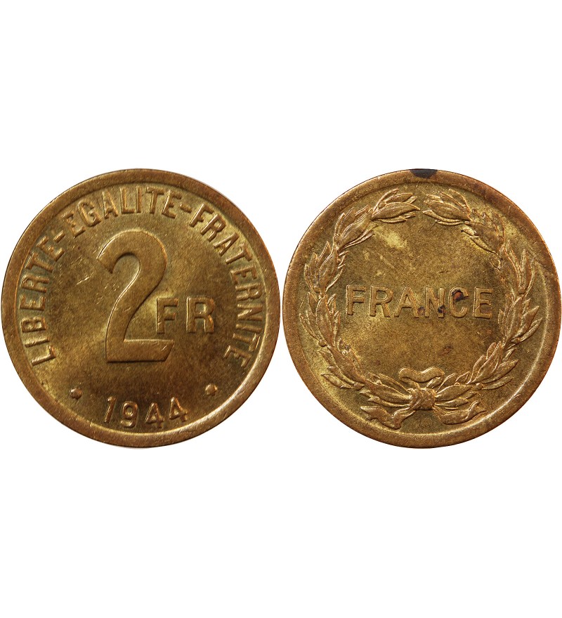 FRANCE LIBRE - 2 FRANCS 1944