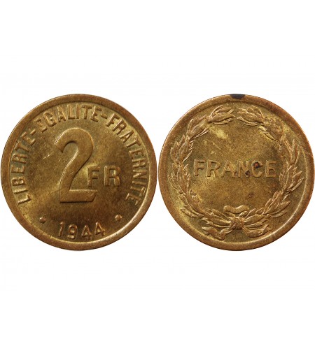 FRANCE LIBRE - 2 FRANCS 1944