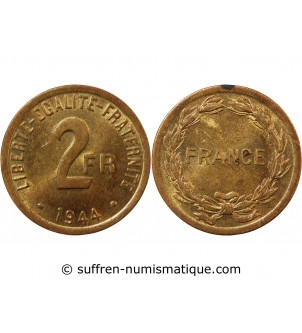 FRANCE LIBRE - 2 FRANCS 1944