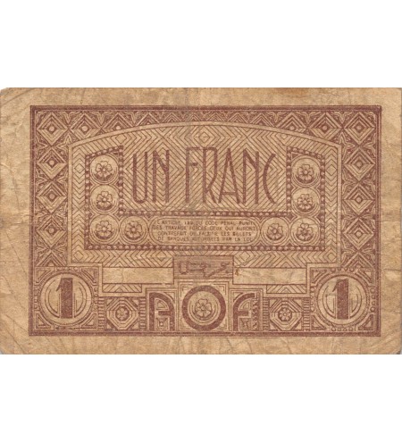 BANQUE OCCIDENTALE FRANÇAISE - 1 FRANC 1944