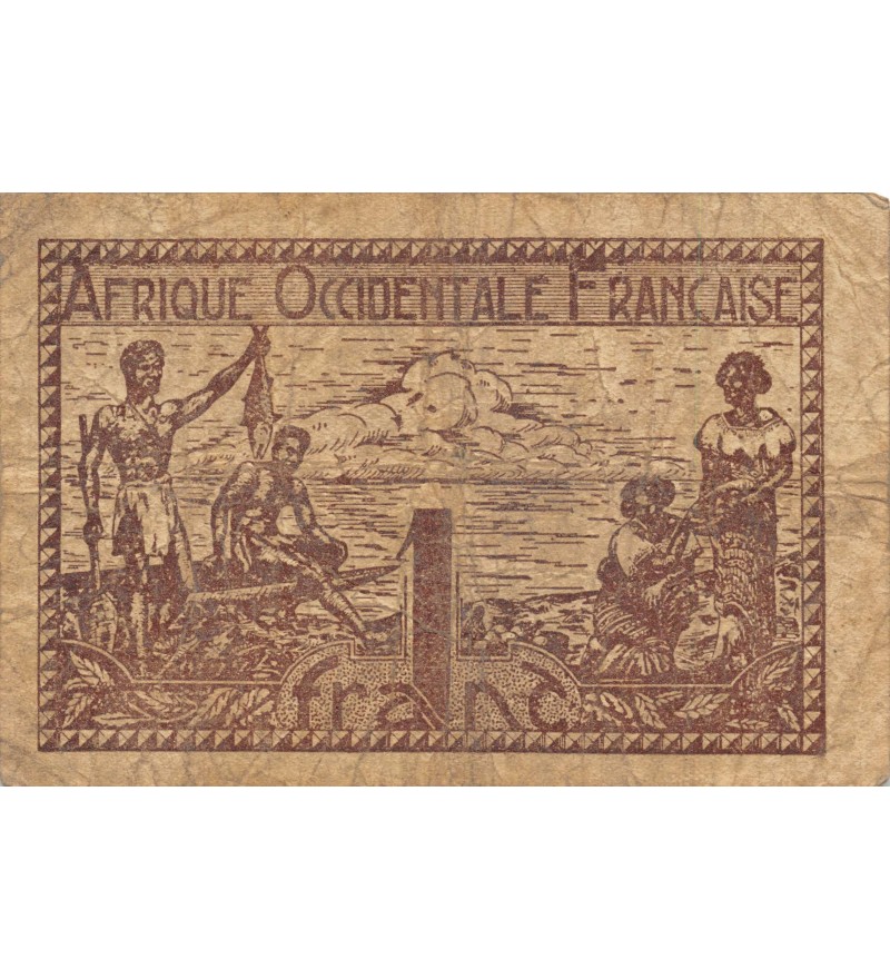 BANQUE OCCIDENTALE FRANÇAISE - 1 FRANC 1944