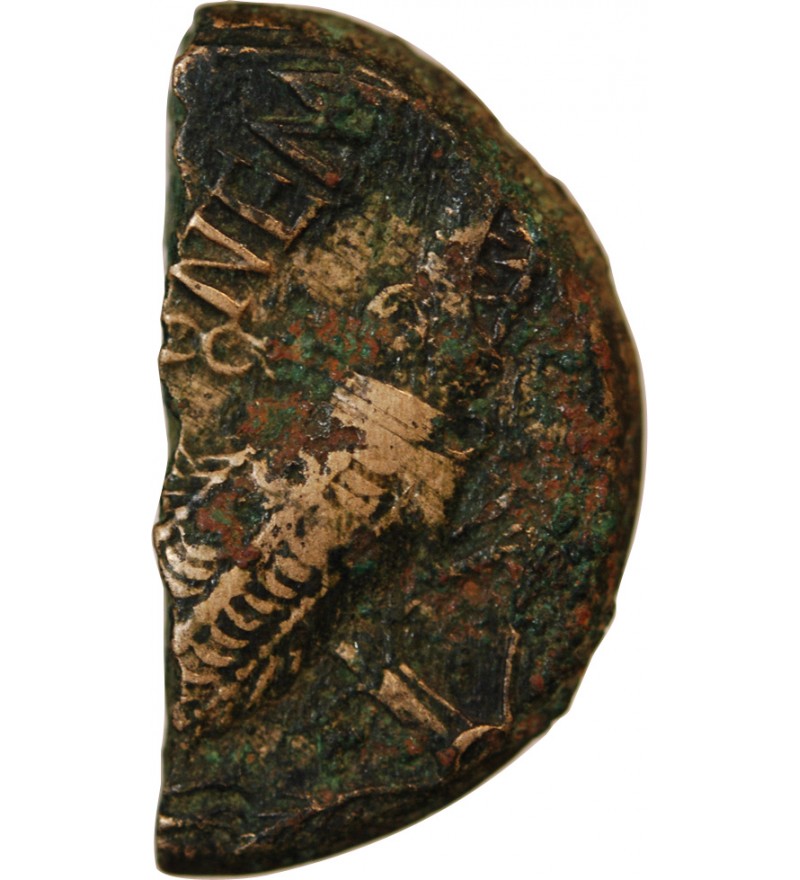 NEMAUSUS, NIMES, AUGUSTE ET AGRIPPA - 1/2 DUPONDIUS - 27 / 9 AV JC