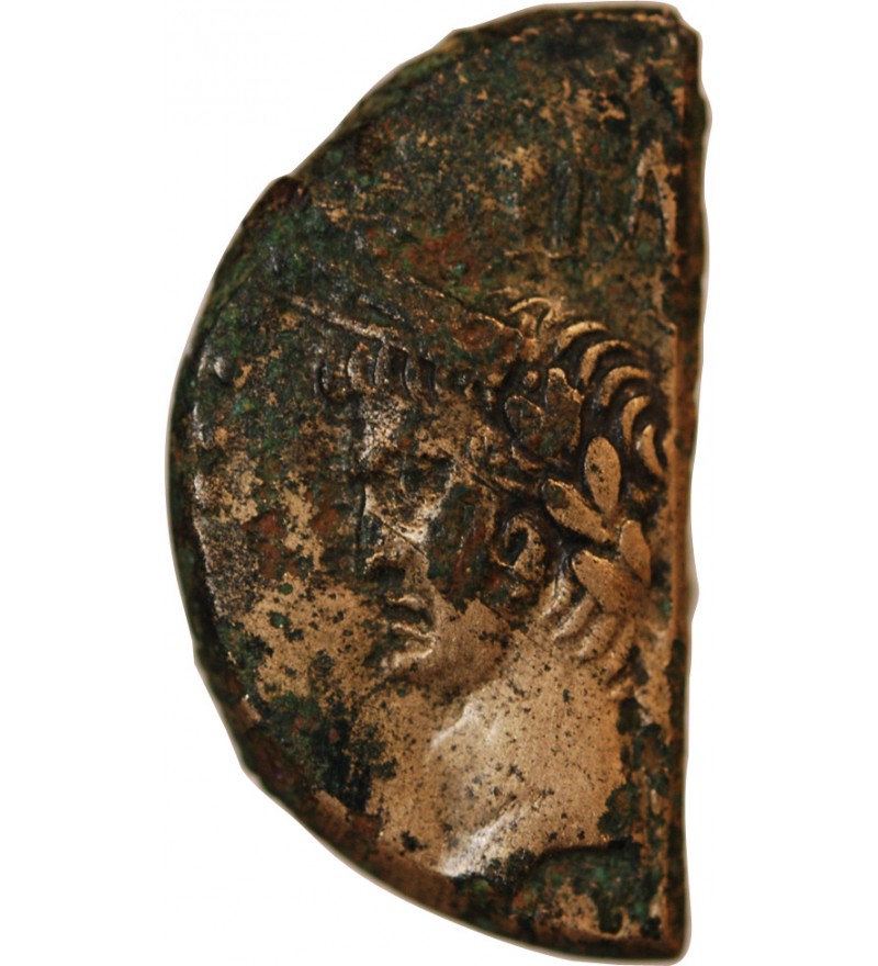 NEMAUSUS, NIMES, AUGUSTE ET AGRIPPA - 1/2 DUPONDIUS - 27 / 9 AV JC