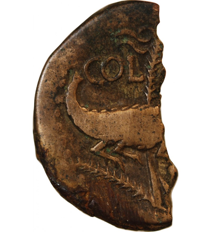 NEMAUSUS, NIMES, AUGUSTE ET AGRIPPA - 1/2 DUPONDIUS - 27 / 9 AV JC