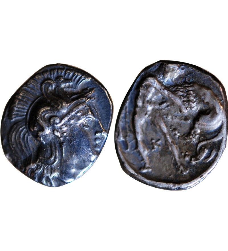 CALABRE, TARENTE - DIOBOLE ARGENT 380 / 325 AV JC