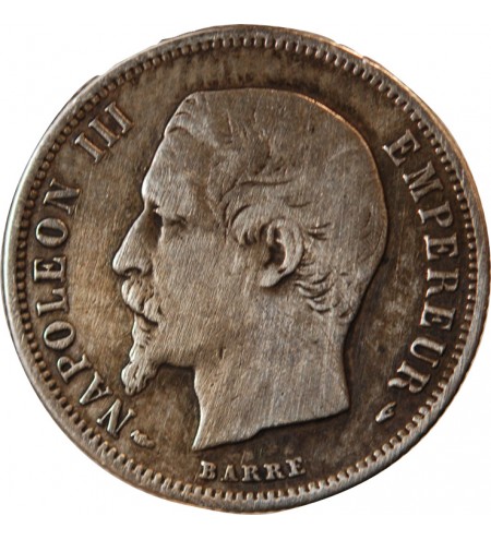 NAPOLEON III - 50 CENTIMES ARGENT 1854 A PARIS