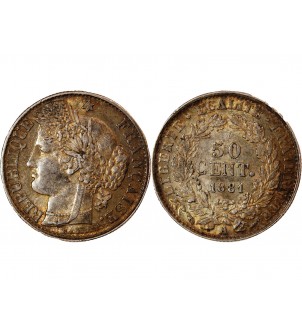 CERES - 50 CENTIMES 1881 A PARIS 2