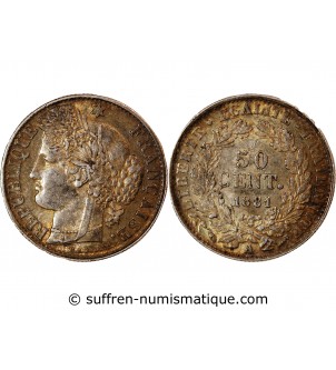 CERES - 50 CENTIMES 1881 A PARIS