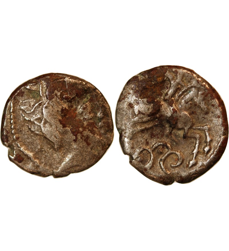 PICTONS, REGION DE POITIERS - DRACHME AU CAVALIER AILÉ