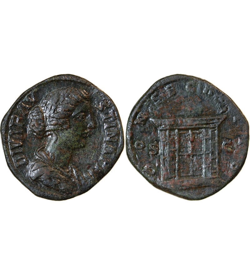 FAUSTINE JEUNE - SESTERCE 176 ROME