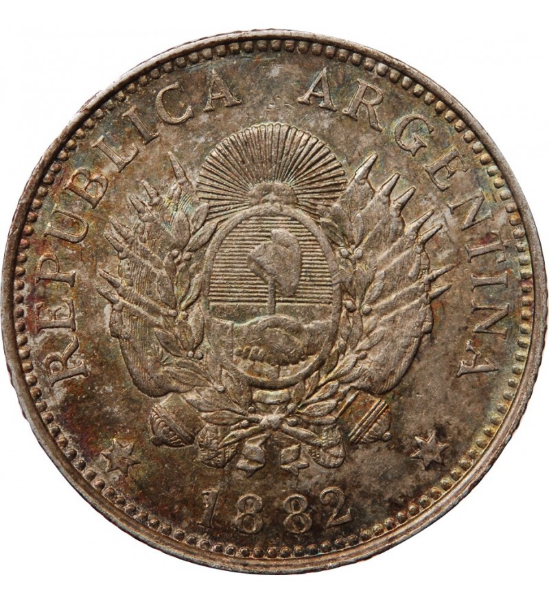 ARGENTINE - 20 CENTAVOS ARGENT 1882﻿