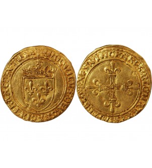 LOUIS XII - ECU D'OR AU SOLEIL LYON 1498 / 1514 2