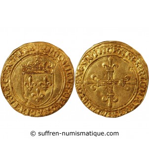LOUIS XII - ECU D'OR AU SOLEIL LYON 1498 / 1514