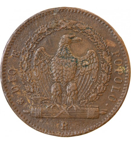 ITALIE, REPUBLIQUE ROMAINE - 3 BAIOCCHI 1849 R ROME