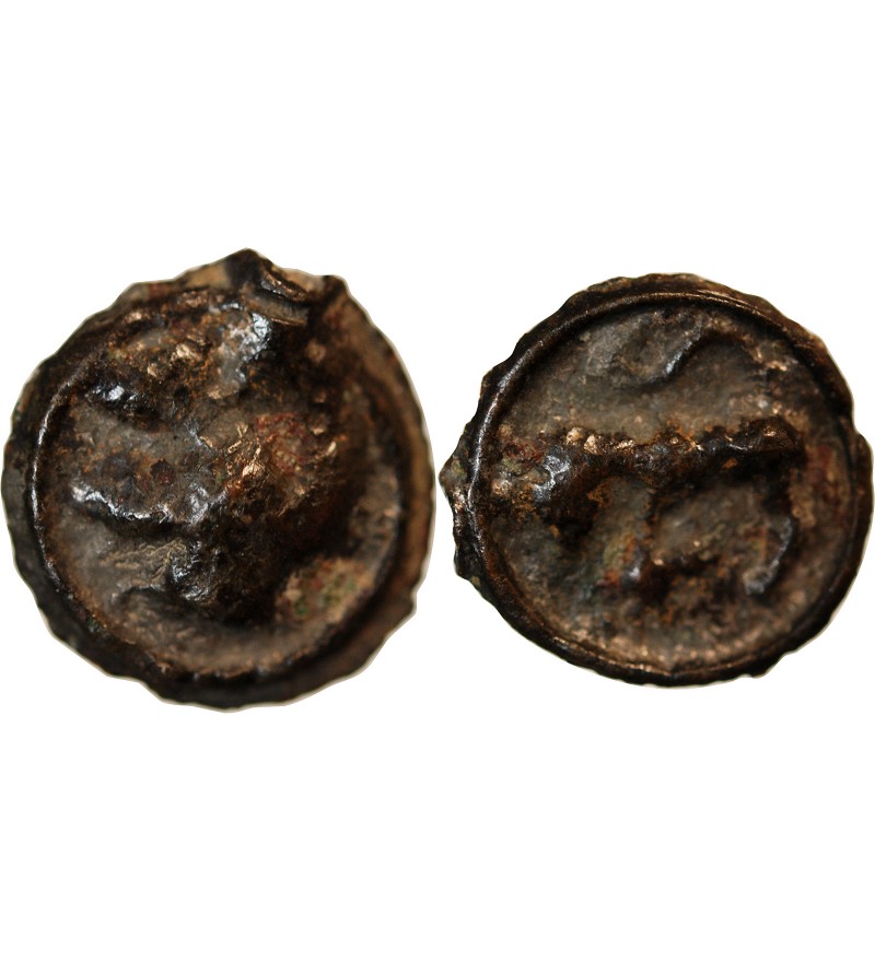 TURONS, RÉGION DE TOURAINE - POTIN À LA TÊTE DIABOLIQUE 80 / 50 AV JC