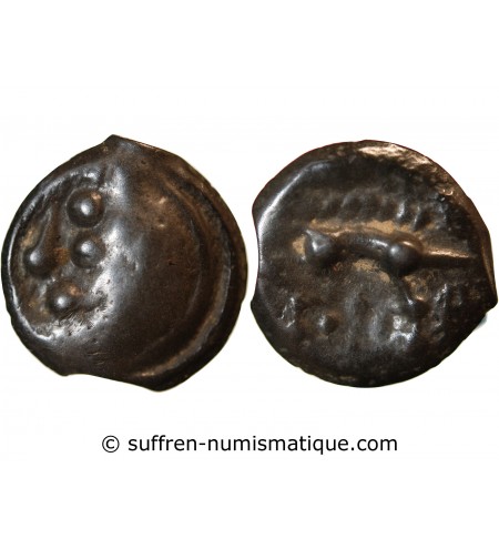 AULERQUES EBUROVICES, REGION D'EVREUX - POTIN "au sanglier enseigne"