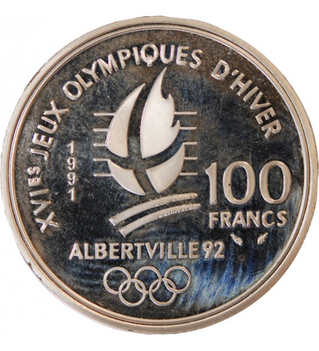 ALBERTVILLE, SKI DE FOND - 100 FRANCS 1991