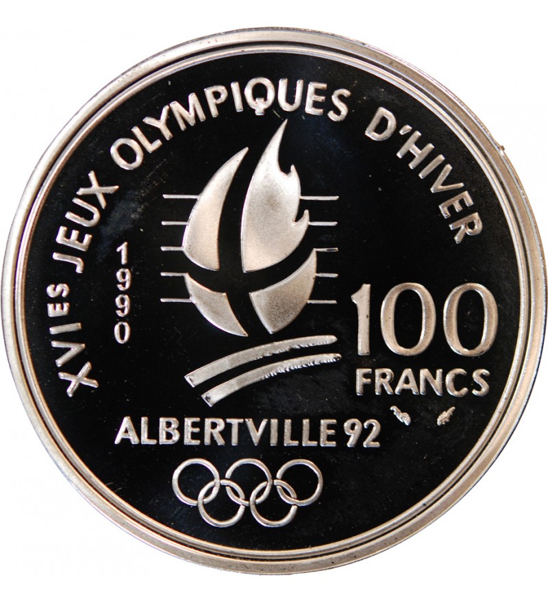 ALBERTVILLE, SKI ACROBATIQUE - 100 FRANCS 1990