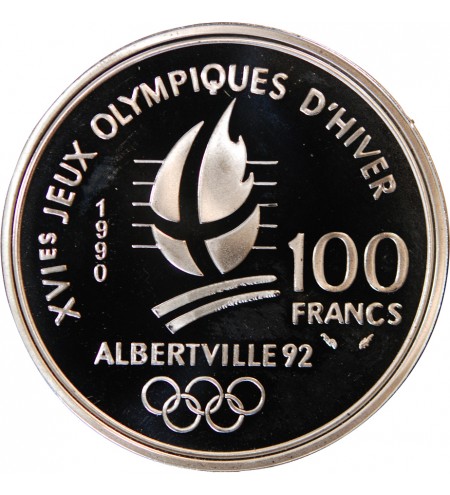 ALBERTVILLE, SKI ACROBATIQUE - 100 FRANCS 1990