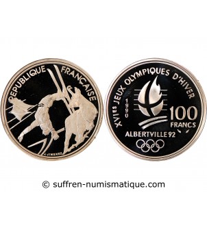 ALBERTVILLE, SKI ACROBATIQUE - 100 FRANCS 1990