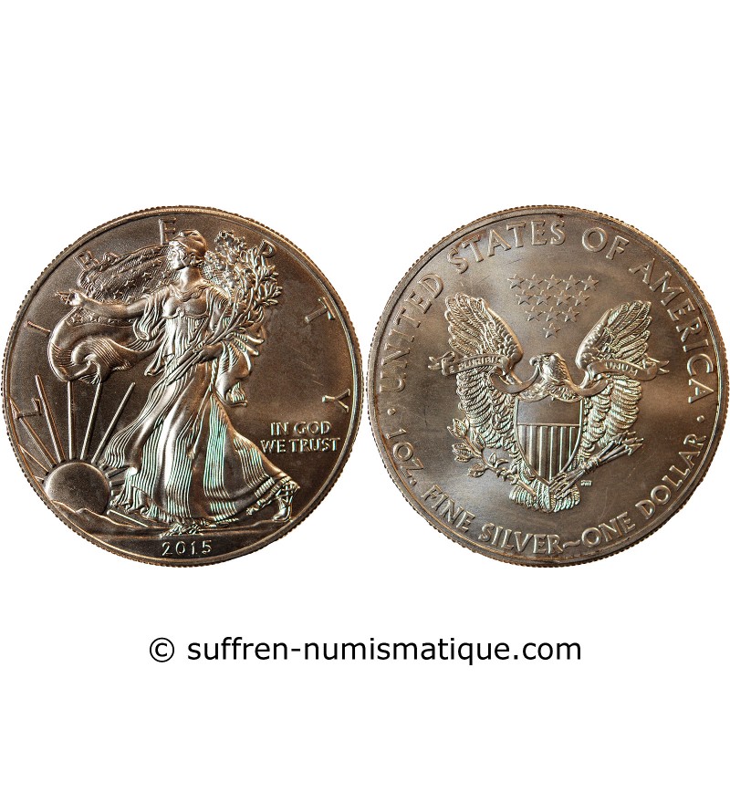 USA, SILVER EAGLE - ONCE D'ARGENT 2015