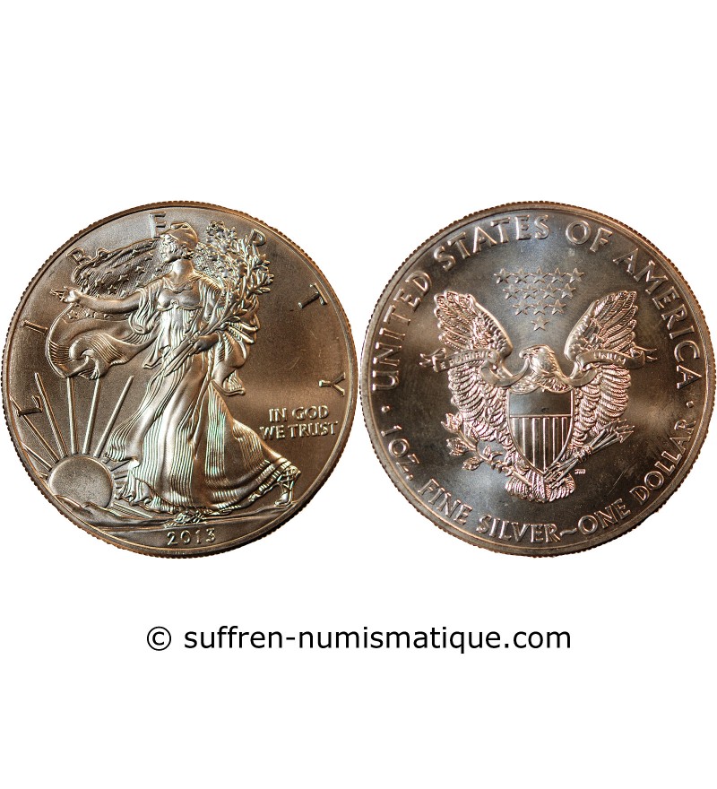 USA, SILVER EAGLE - ONCE D'ARGENT 2013