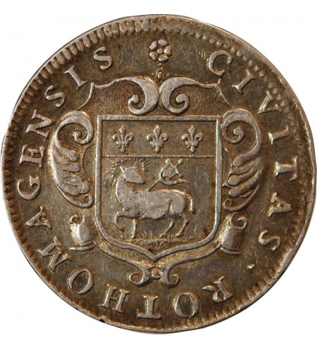 VILLE DE ROUEN - JETON ARGENT 1659 R2