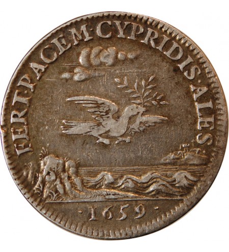 VILLE DE ROUEN - JETON ARGENT 1659 R2