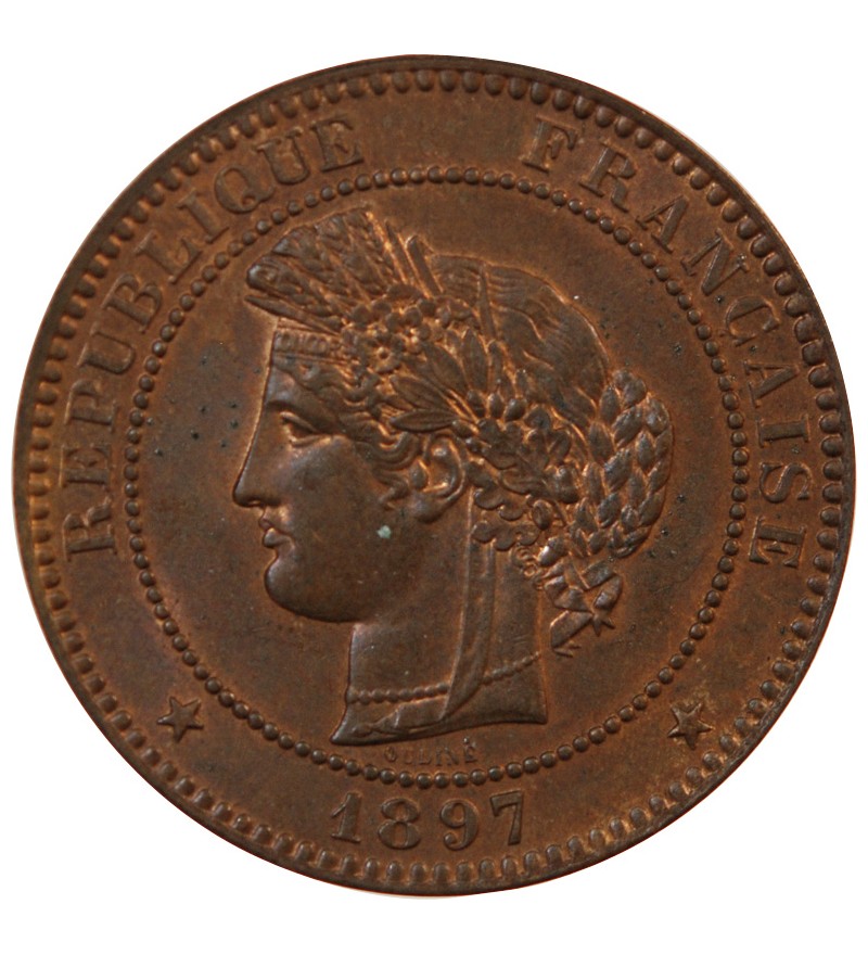 CERES ﻿- 10 CENTIMES 1897 A PARIS﻿ Torche