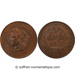 CERES ﻿- 10 CENTIMES 1897 A PARIS﻿ Torche