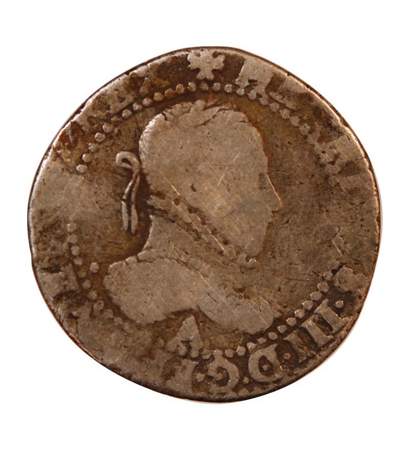 HENRI III - 1/2 FRANC ARGENT 1587 A PARIS