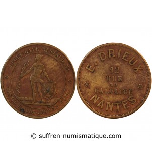 NANTES, E. DRIEUX - JETON PUBLICITAIRE